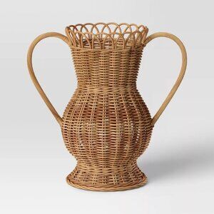 Coastal Large‎ Rattan Vase Natural - Threshold - Target 2025